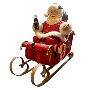 Coca Cola Santa Claus Sleigh Decoration - Kurt S. Adler, Inc.